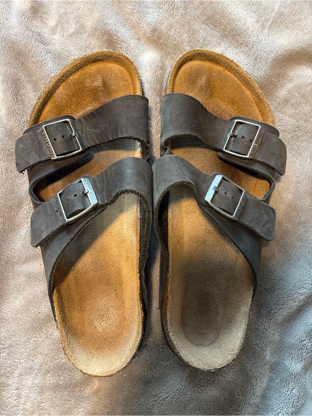 Birkenstock Arizona Oiled Leather Size 45 (11-11.5 Men’s) - Black